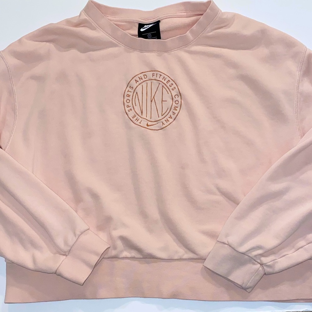 Nike oversized embroidered crewneck